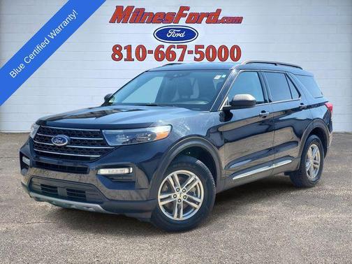 Agate Black Metallic 2022 Ford Explorer XLT