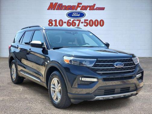 Agate Black Metallic 2022 Ford Explorer XLT