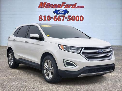 White Platinum Clearcoat Metallic 2016 Ford Edge SEL