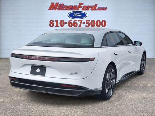 Stellar White Metallic 2023 Lucid Air Touring