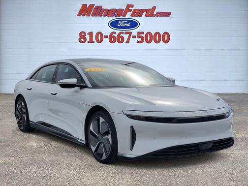 Stellar White Metallic 2023 Lucid Air Touring