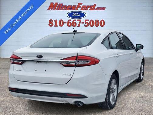 Oxford White 2018 Ford Fusion Hybrid S
