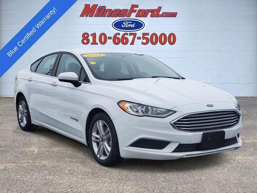 Oxford White 2018 Ford Fusion Hybrid S