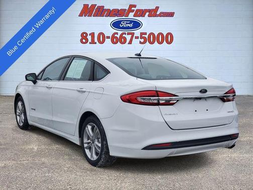 Oxford White 2018 Ford Fusion Hybrid S