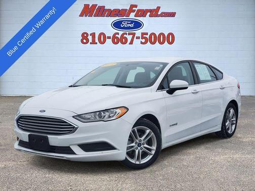 Oxford White 2018 Ford Fusion Hybrid S