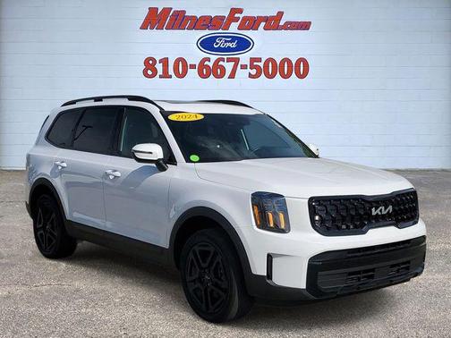 Glacial White Pearl 2024 Kia Telluride EX X-Line