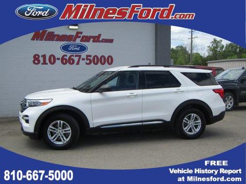 White 2021 Ford Explorer XLT