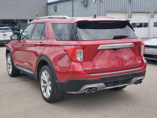 Red Metallic 2021 Ford Explorer Platinum