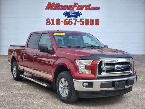 Red 2017 Ford F-150 XLT