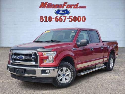 Red 2017 Ford F-150 XLT