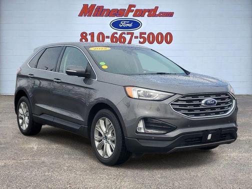 Carbonized Gray Metallic 2022 Ford Edge Titanium