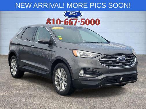 Carbonized Gray Metallic 2022 Ford Edge Titanium