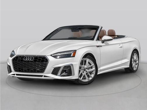 Glacier White Metallic/Black Roof 2024 Audi A5 45 S line Premium Plus