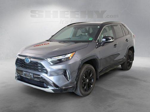 Magnetic Gray Metallic/Midnight Black Metallic 2022 Toyota RAV4 Hybrid SE