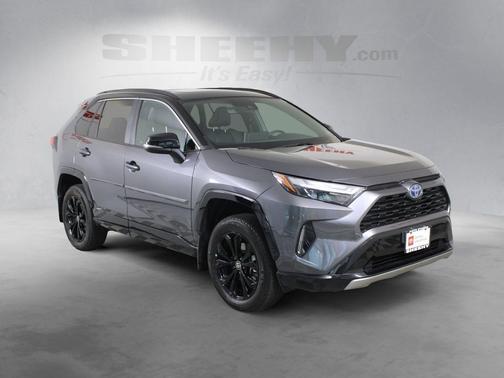 Magnetic Gray Metallic/Midnight Black Metallic 2022 Toyota RAV4 Hybrid SE