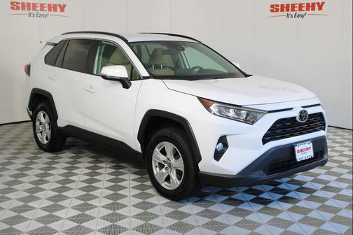 Super White 2021 Toyota RAV4 XLE