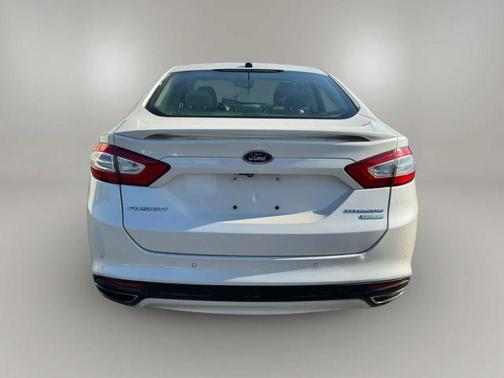 White Platinum Metallic Tri-Coat 2015 Ford Fusion Titanium