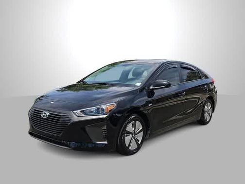 Black Noir Pearl 2018 Hyundai IONIQ Hybrid Blue