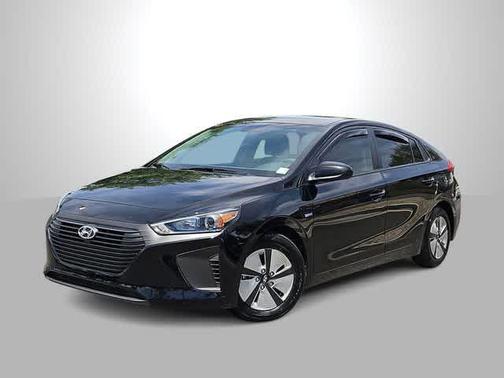 Black Noir Pearl 2018 Hyundai IONIQ Hybrid Blue