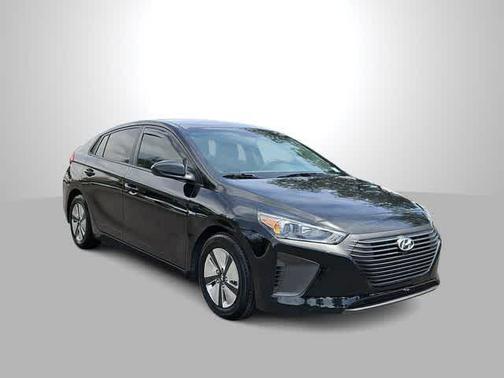 Black Noir Pearl 2018 Hyundai IONIQ Hybrid Blue