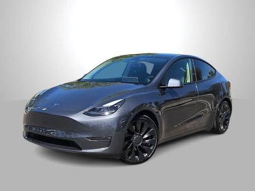 Gray 2022 Tesla Model Y Performance Dual Motor All-Wheel Drive
