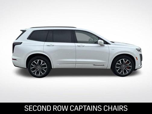 Crystal White Tri-Coat 2025 Cadillac XT6 Sport AWD