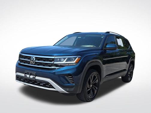 Tourmaline Blue Metallic 2022 Volkswagen Atlas 3.6L SE w/Technology