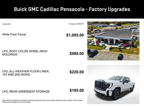 White Frost Tri-Coat 2024 GMC Sierra 2500 Denali Ultimate