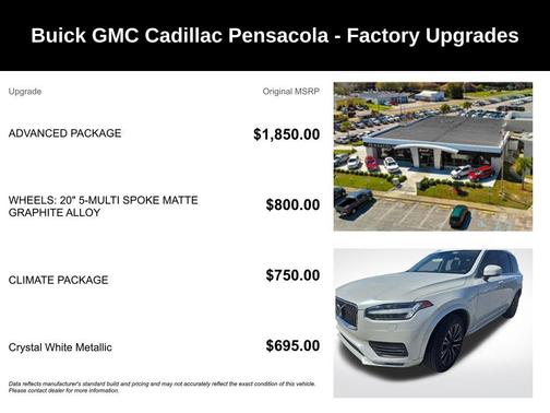 Crystal White 2022 Volvo XC90 T6 Momentum 6 Passenger
