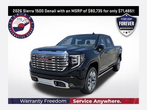 Onyx Black 2026 GMC Sierra 1500 Denali
