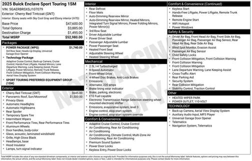 2025 Buick Enclave Sport Touring
