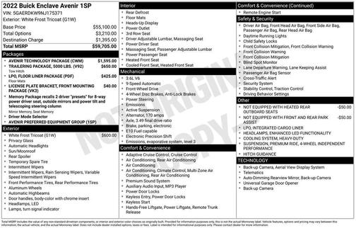 2022 Buick Enclave Avenir