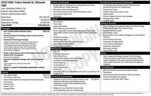 2023 GMC Yukon XL Denali Ultimate