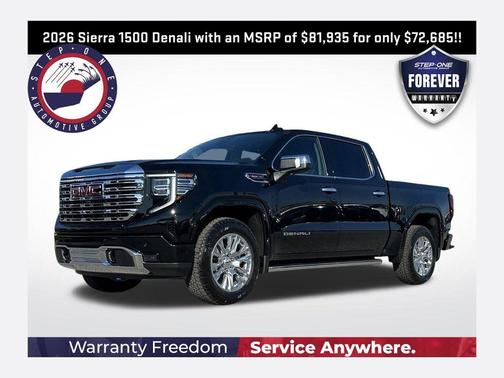 Onyx Black 2026 GMC Sierra 1500 Denali