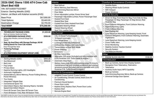 Sterling 2026 GMC Sierra 1500 AT4