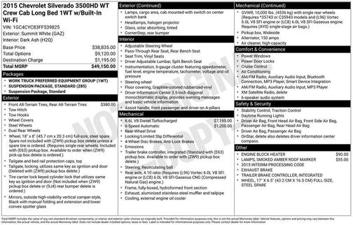 2015 Chevrolet Silverado 3500 WT