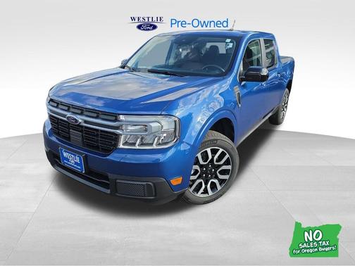 Blue 2024 Ford Maverick Lariat