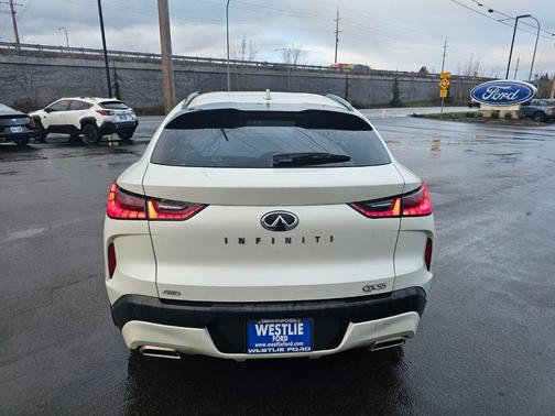 Majestic White 2022 INFINITI QX55 SENSORY
