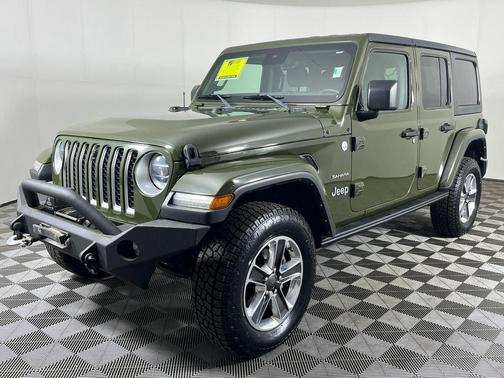 Green 2021 Jeep Wrangler Unlimited Sahara