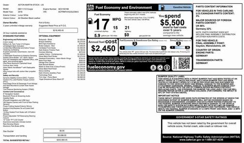 2018 Aston Martin DB11 V12