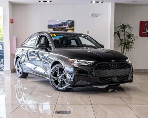 Brilliant Black 2024 Audi A3 40 Premium