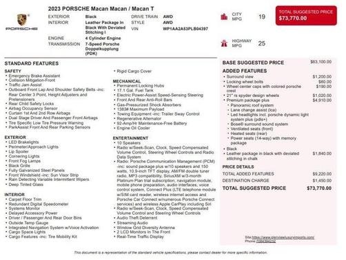 2023 Porsche Macan T