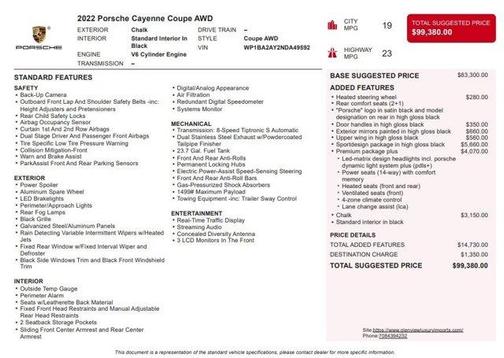 2022 Porsche Cayenne AWD