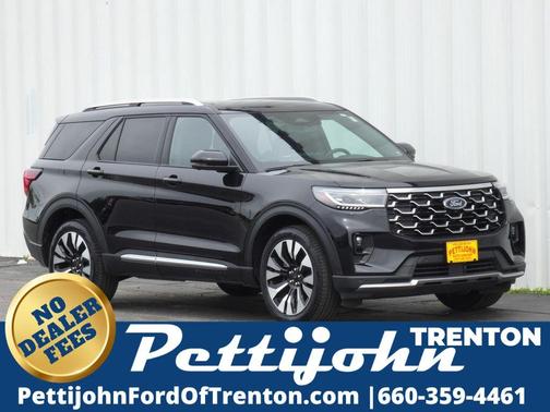 Black Metallic 2025 Ford Explorer Platinum