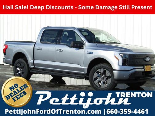Silver Metallic 2025 Ford F-150 Lightning Flash