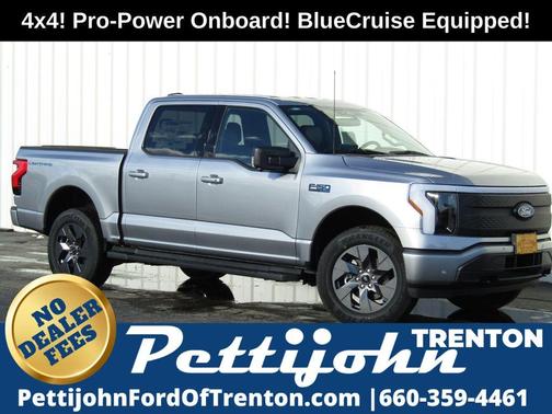 Silver Metallic 2025 Ford F-150 Lightning Flash