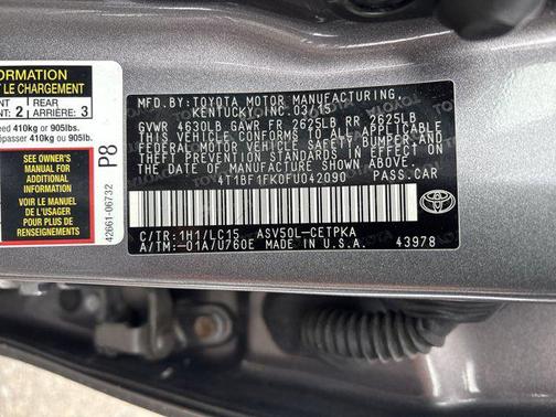 2015 Toyota Camry XSE