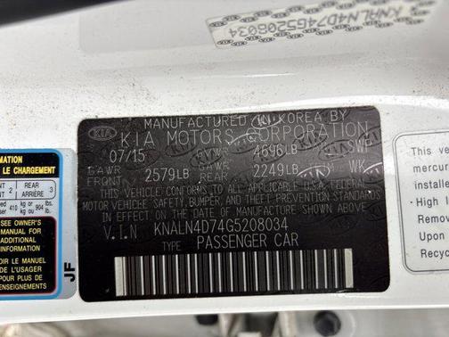 2016 Kia Cadenza Limited