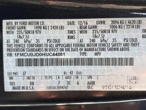 2017 Ford Escape Titanium