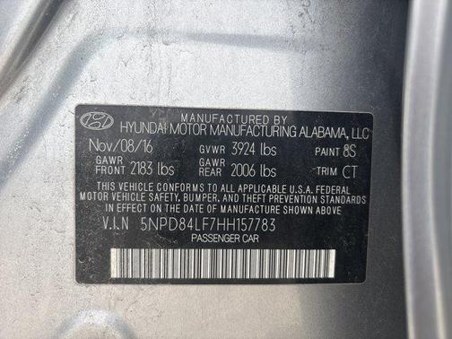 2017 Hyundai ELANTRA Value Edition